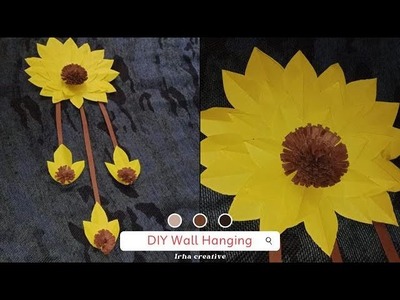 Sunflower Wall Hanging || Beautiful & Easy Wall Hanging || Paper Craft For Home Decoration || DIY