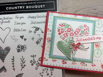 ❤️❤️Sweet Country Floral Lane Card!