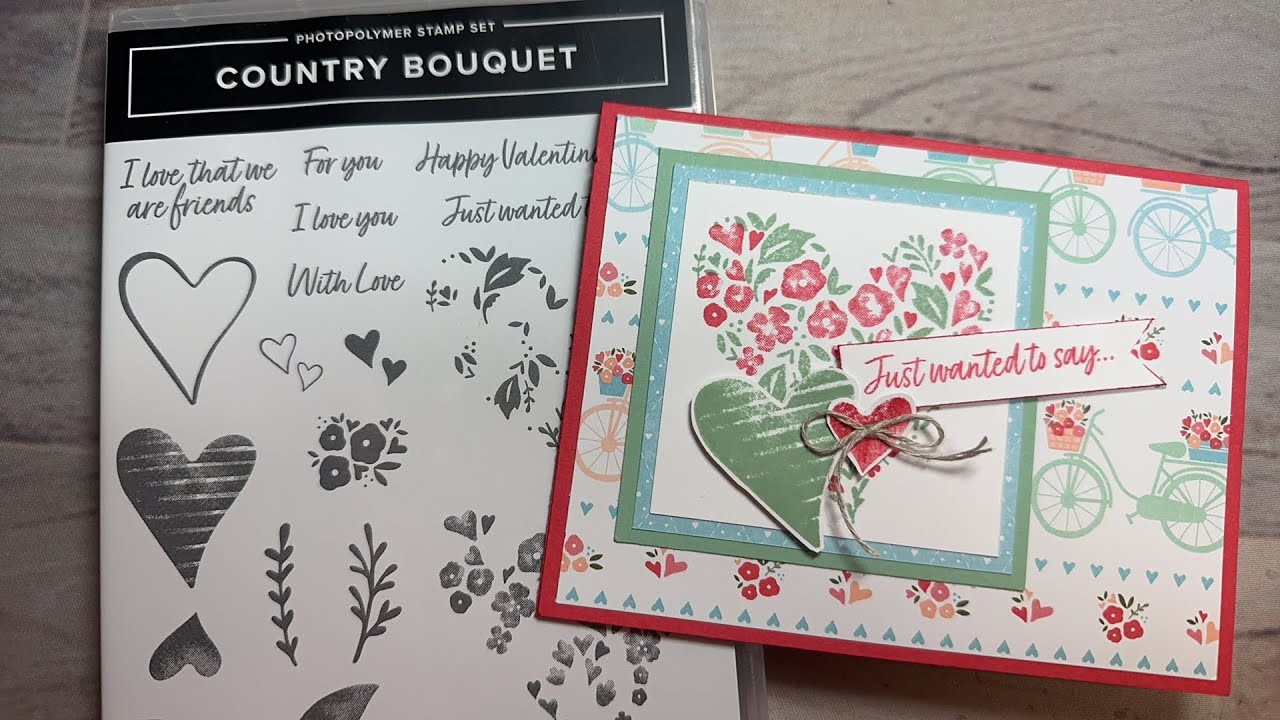 ❤️❤️Sweet Country Floral Lane Card!