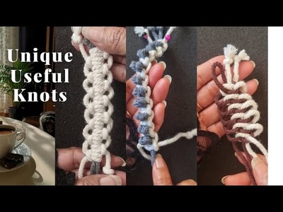 Unique,useful,shaggy & wavy multipurpose knots.easy diy tutorials?