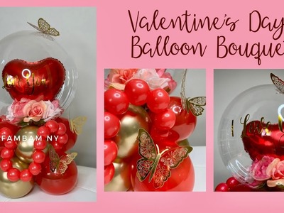Valentine's day Balloon  bouquet (Balloon Decoration.Balloon Ideas)