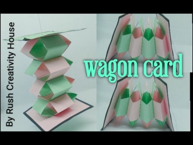 Wagon Card Tutorial|| @RushCreativityHouse #scrapbookcard #youtubepartner #card #idea #scrapbook