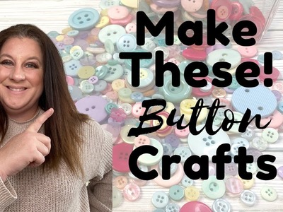 WAYS to REUSE OLD BUTTONS I Button DIY Crafts I DIY BUTTON ART