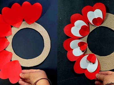 2 Beautiful Red Paper Wall Hanging. PaperCraft For Home Decoration.Wall decor.Paper wall mate.DIY