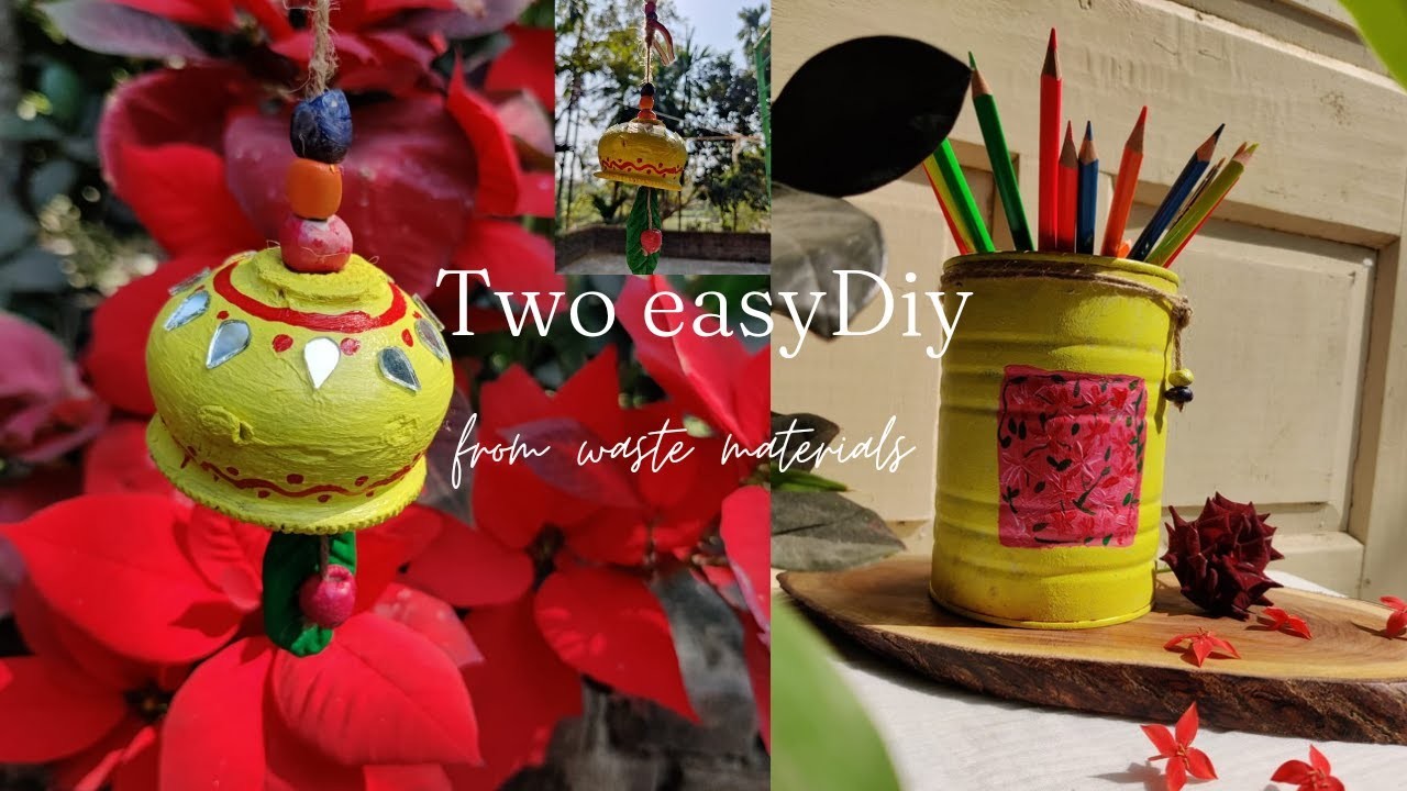 2 Easy DIYs from Waste Materials | Low cost DIY Home Decor Ideas