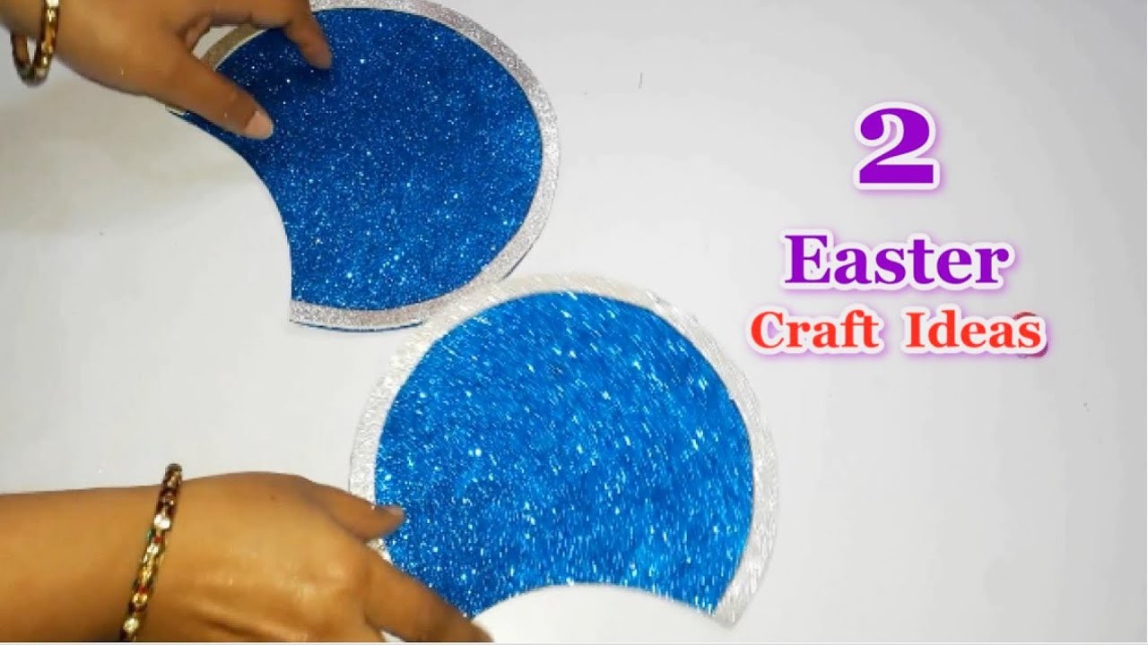 2 Economical Easter Basket made with glitter foam sheet | DIY Affordable Easter craft idea????47