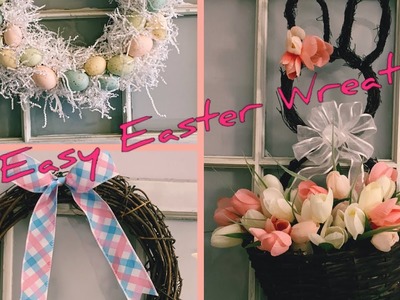 3 Easy DIY Easter Wreaths!!