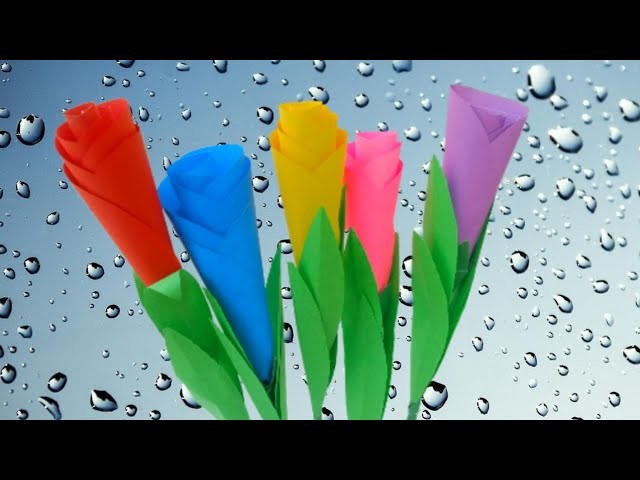 3D beautiful paper flower making|Home decor|paper craft for school|Bisma Brilliant craft.