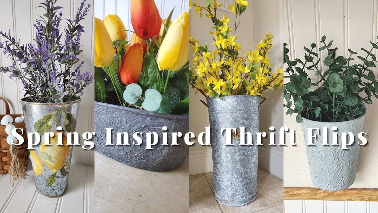 5 Spring Thrift Flips | Spring Home Decor DIYs | All About The Greenery