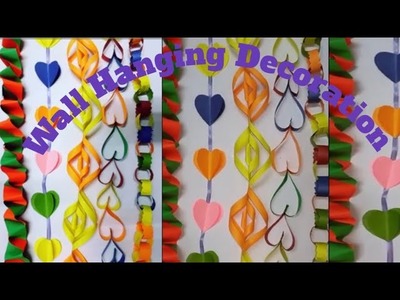 6Cool and Colourful Decoration Ideas with Paper| Quick Wall decorations| Room Decor  for festivals