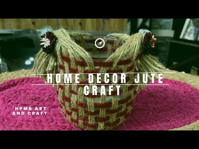 Amazing Home Decor Jute Craft. Beautiful Jute DIY