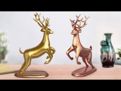 Deer showpiece making at home ||Gift item showpiece making ||Room decorate ||343 knowledge