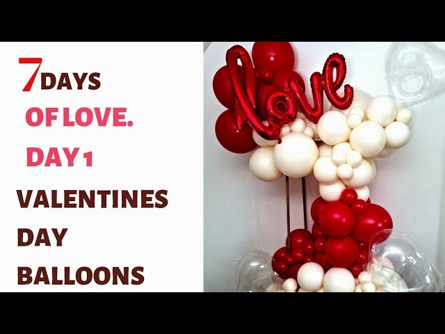 DIY Ɓalloon Decoration || Marry Me || 7 Days Of Love || Day 1 || Valentines Day Decoration Idea
