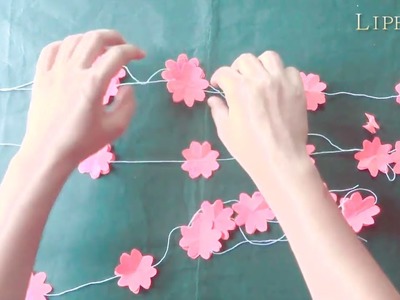 DIY | Beautiful Home Decor Wall hanging Ideas !!! DIY Craft | Paper Flower Wall Hanging