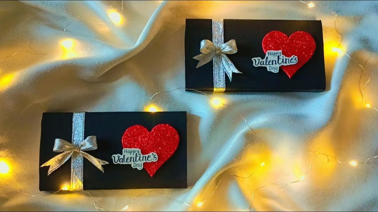 DIY chocolate box gift ideas | Easy to make valentine's day gift |