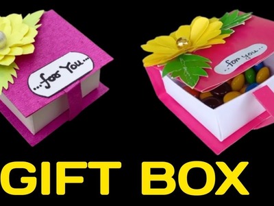 Diy Gift Box ideas|gift box hand made craft.origami box.gift box for friend|valentine day gift box