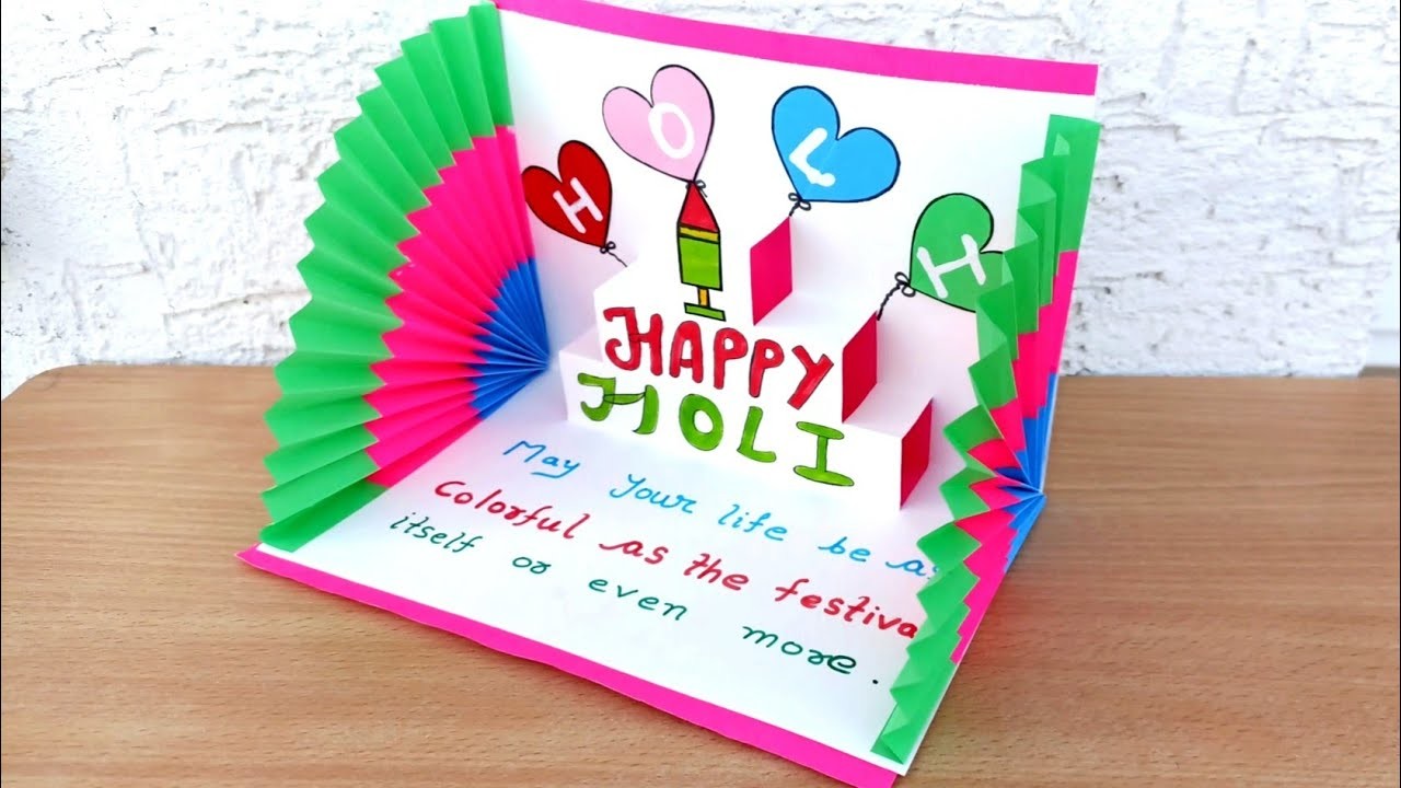 DIY - Happy Holi Card | Handmade Festival Card