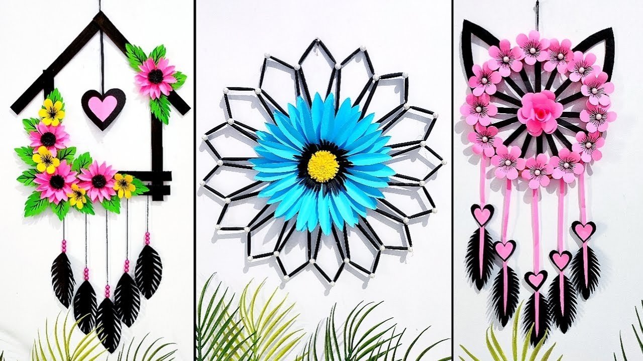 Diy Paper craft for home decor | How to make  Paper flower wall decor | Room decor | Wall hanging