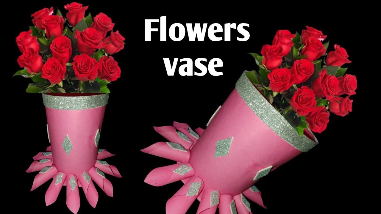 DIY plastic bottle flowers vase ideas|origami|hand made craft easy diy #viralvideo