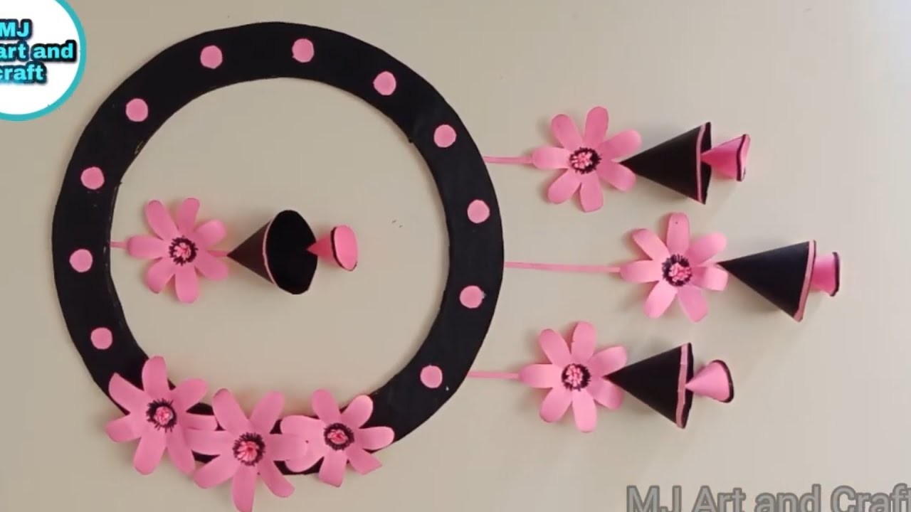 DIY Room decor | Amazing Wallhanging Craft. !! Easy Paper Craft || paper flowers|| handmade!!!