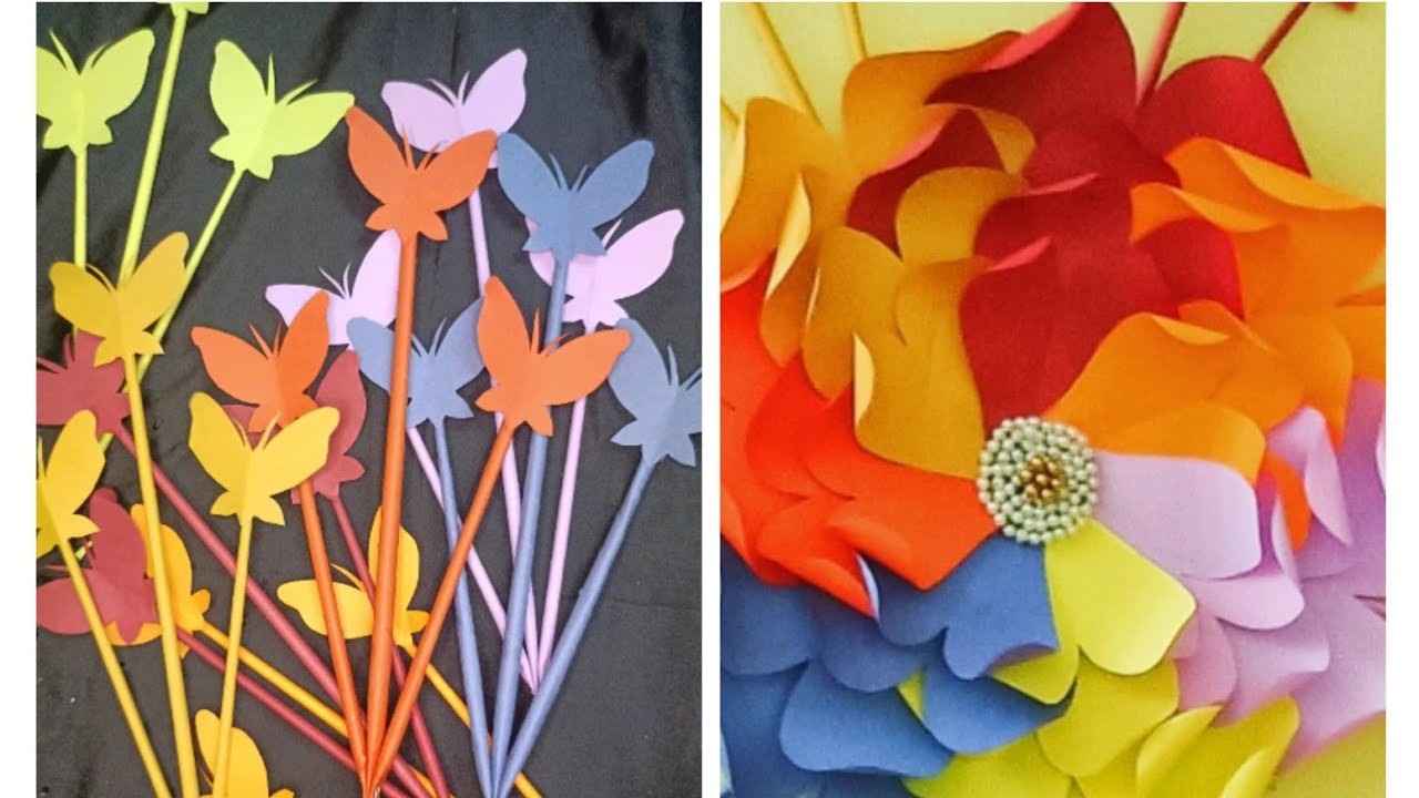 DIY Room decor. Beautiful Wall hanging. Easy Paper craft. Paper flower. Handmade