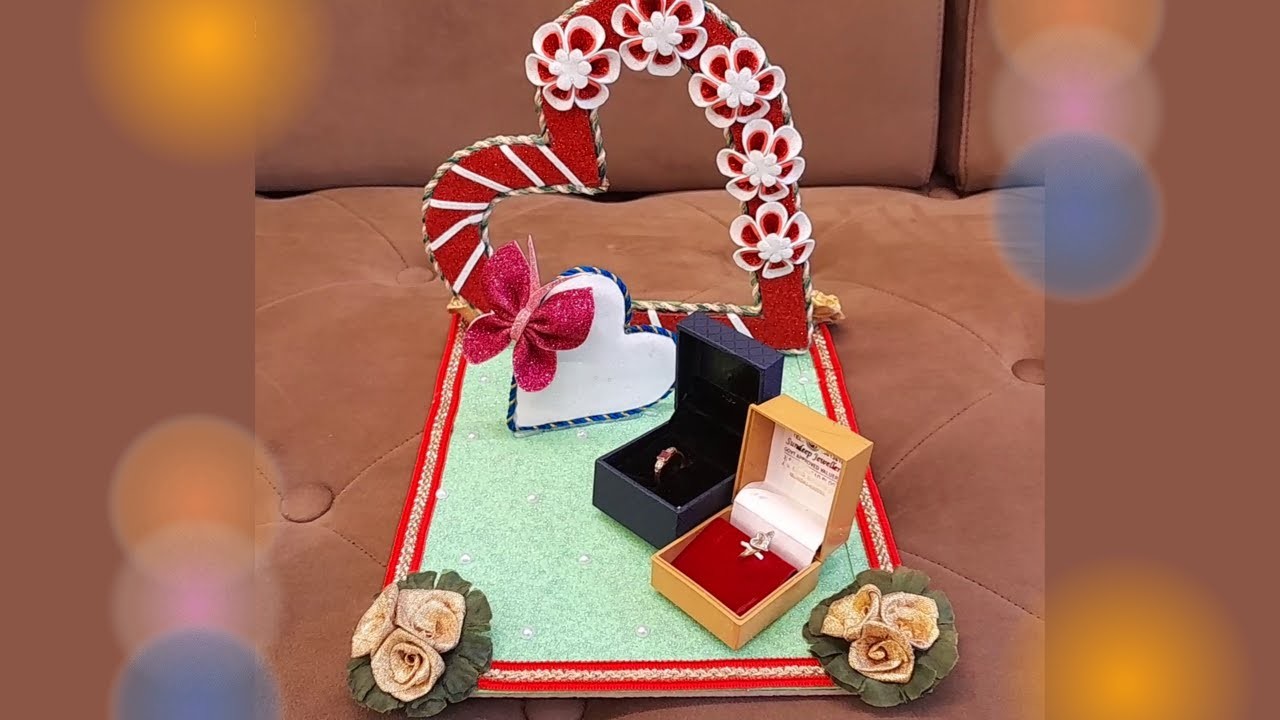 ENGAGEMENT RING PLATTER [2023] | HOW TO MAKE RING PLATTER | DIY RING PLATTER | BADIM ART AND CRAFTS