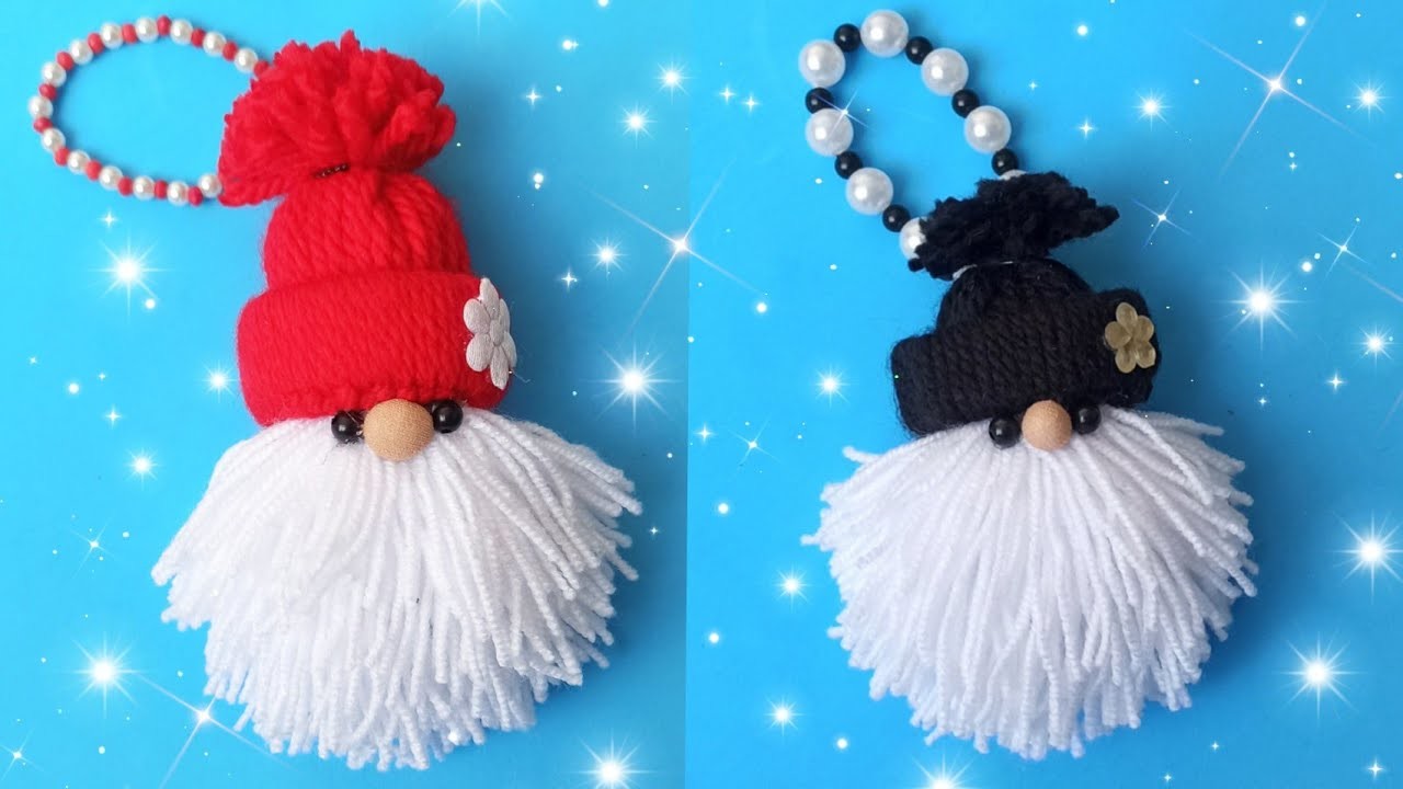 How to Charm a Gnome Out of Woolen | christmas ornaments