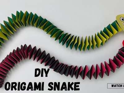 How to make easy DIY Origami Snake ? #art #papercraft #origami #howto #artist #easy #kidsvideo