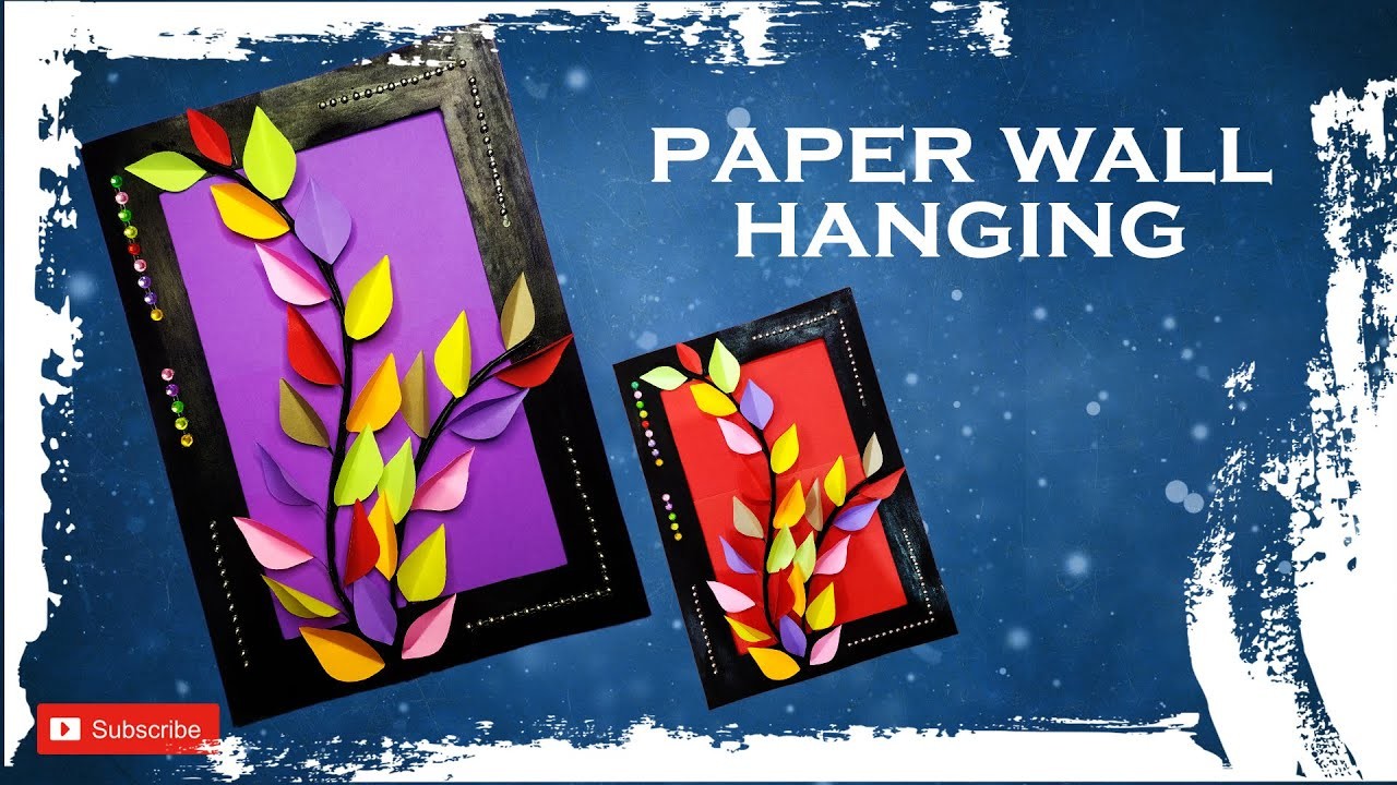 How To Make Paper Wall Hanging || WALL HANGING || HOME DECORATION