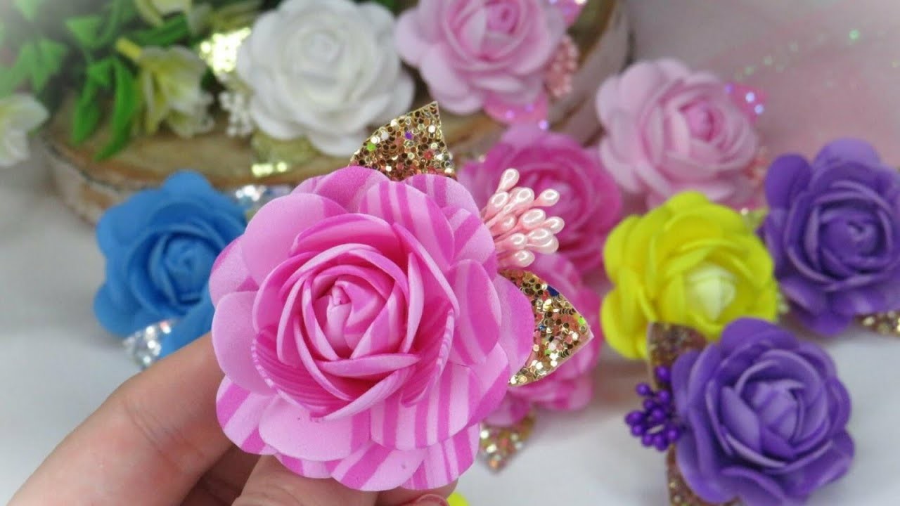 LOOK and MAKE these beautiful foamiran flowers