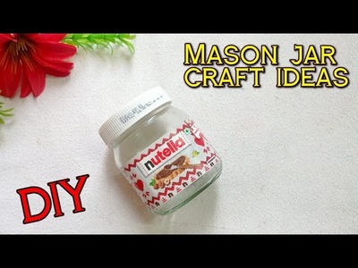 MASON JAR CRAFT IDEAS USING RED LUCKY SEEDS ❤️