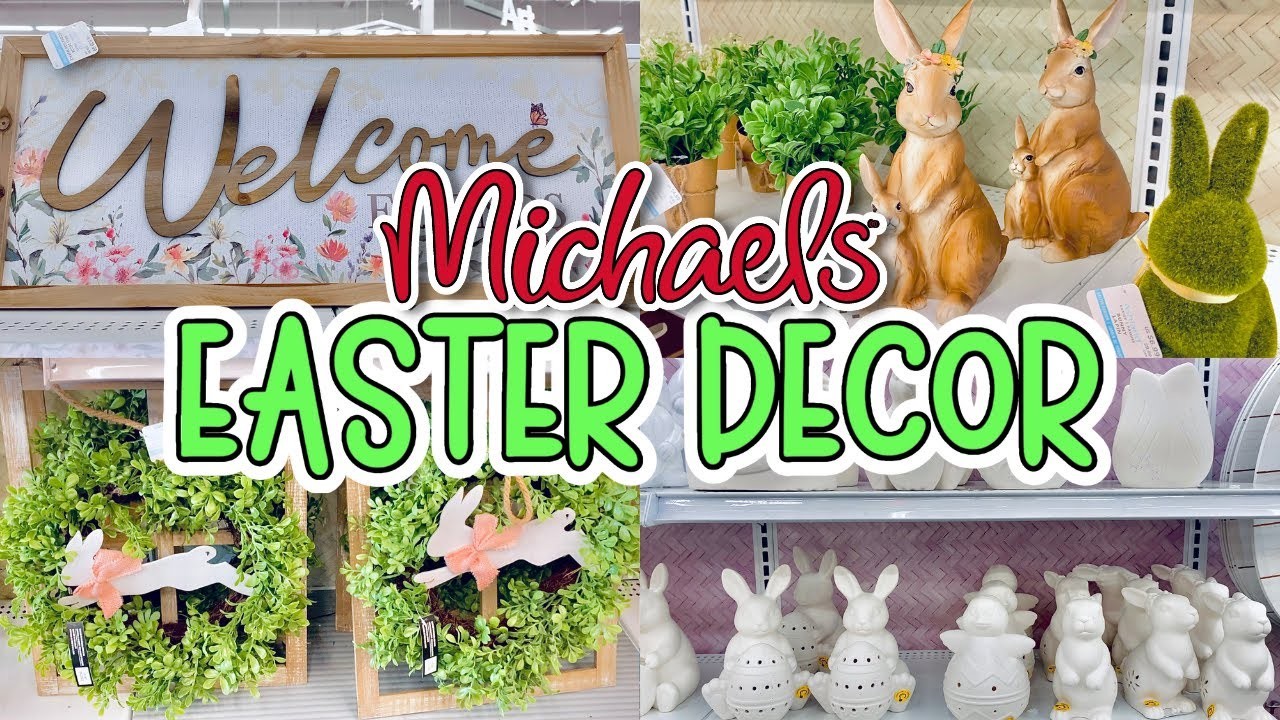 MICHAELS EASTER DECOR 2023, New Easter Decorations and Crafting