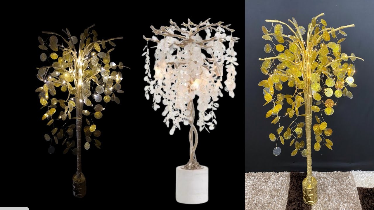 ????NEW LUXURY FLOOR LAMP USING WASTE MATERIALS ????| HOME DECORATING IDEAS |  FASHION PIXIES