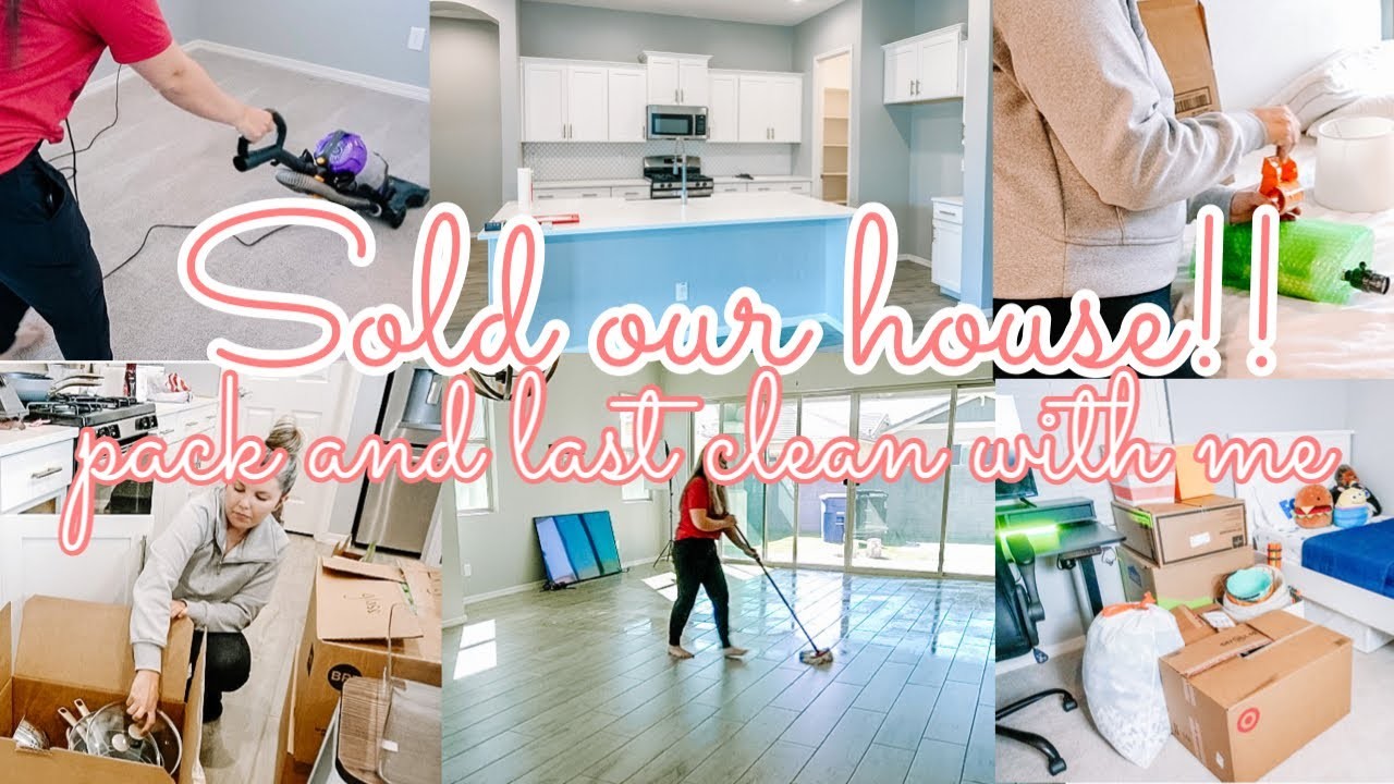 ✨ NEW! Saying Goodbye to the home we built | Pack and clean with me | cleaning motivation | MOVING