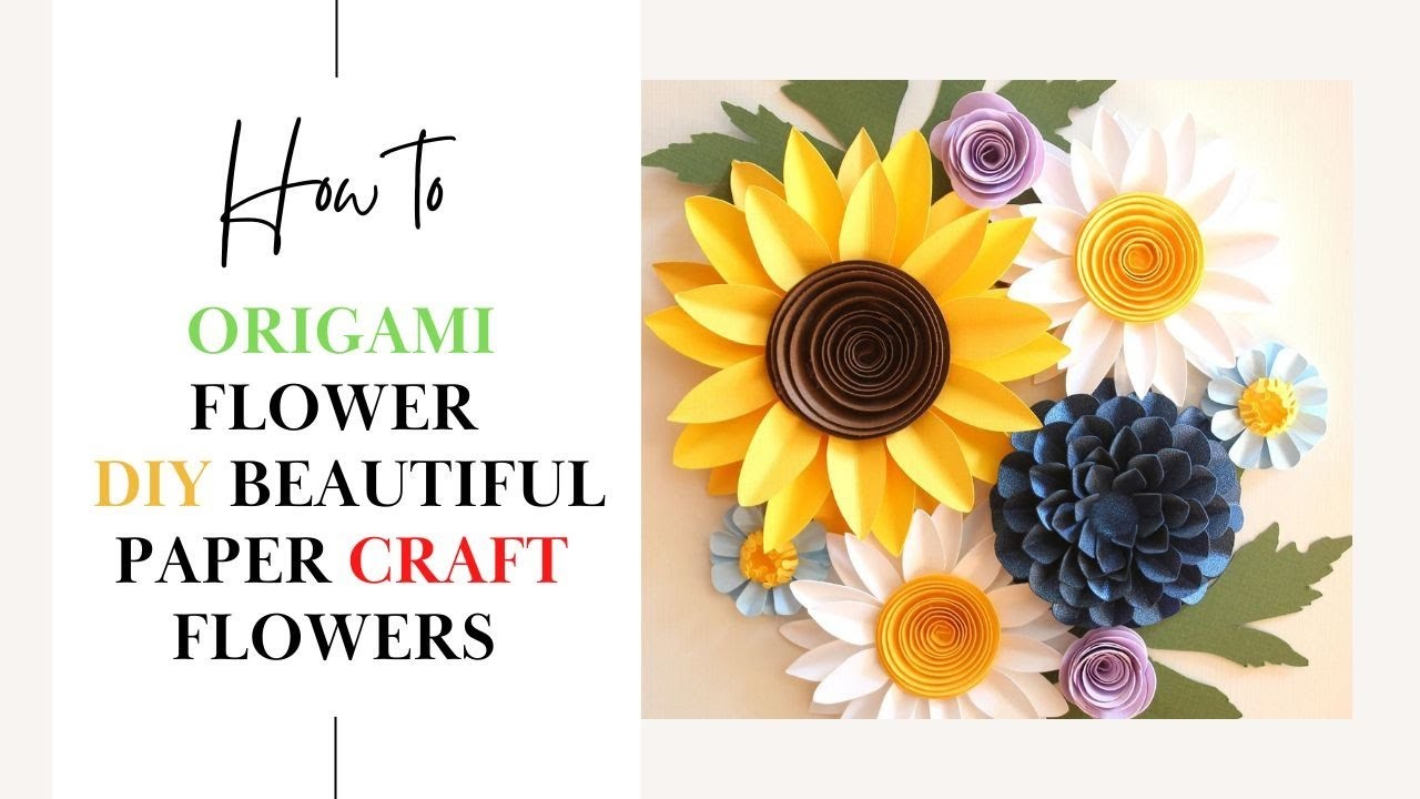 Origami Flower || Beautiful Paper Flowers || Paper Craft - DIY Flowers @twinkartcraft
