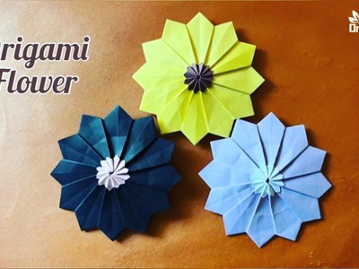 Origami Flower. Paper Mandala