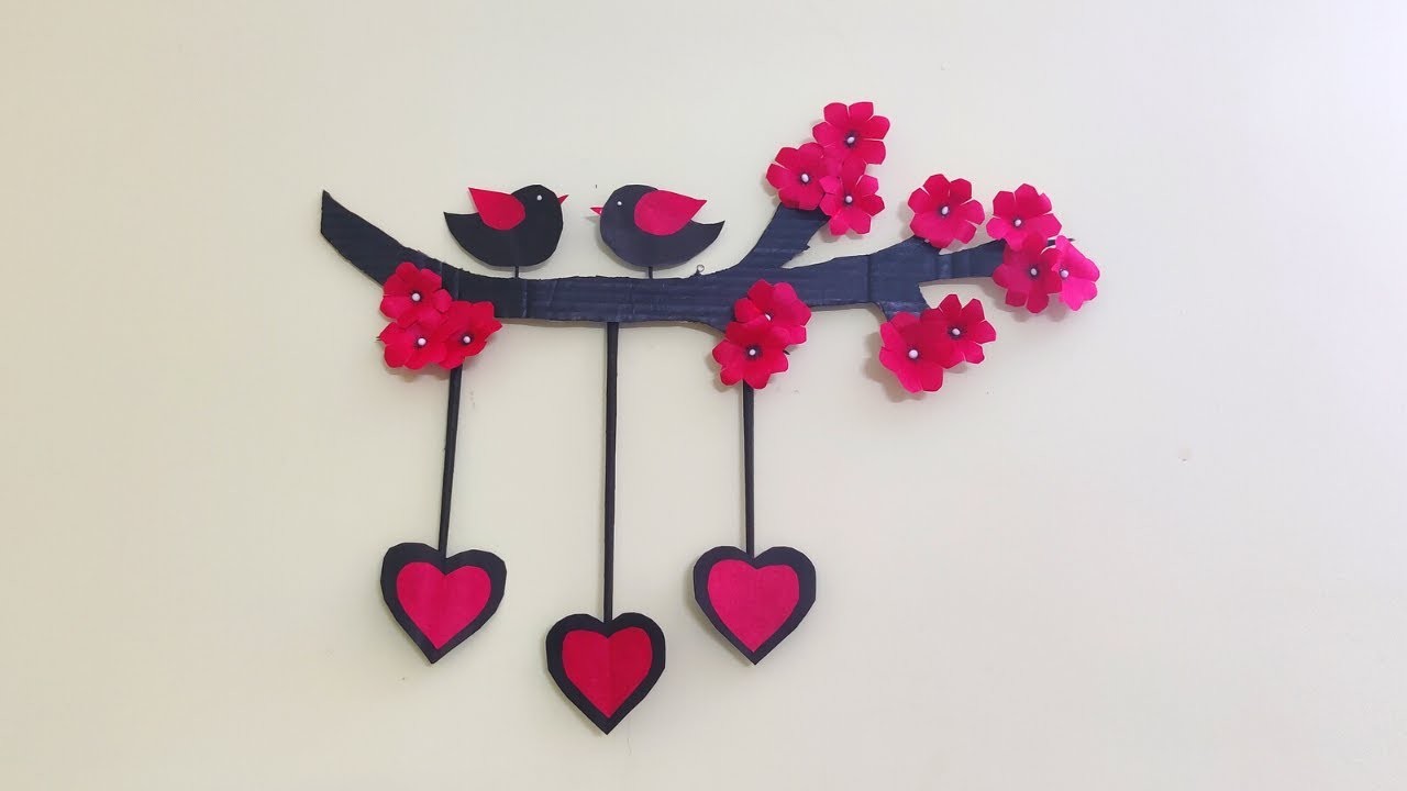 Paper Craft | Love Birds Wall Hanging  | Craft Ideas
