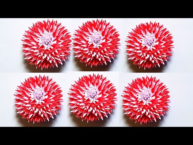 Paper Flower. DIY. Paper Craft. DIY-home Decor. Paper Flowers. Paper Flower Making