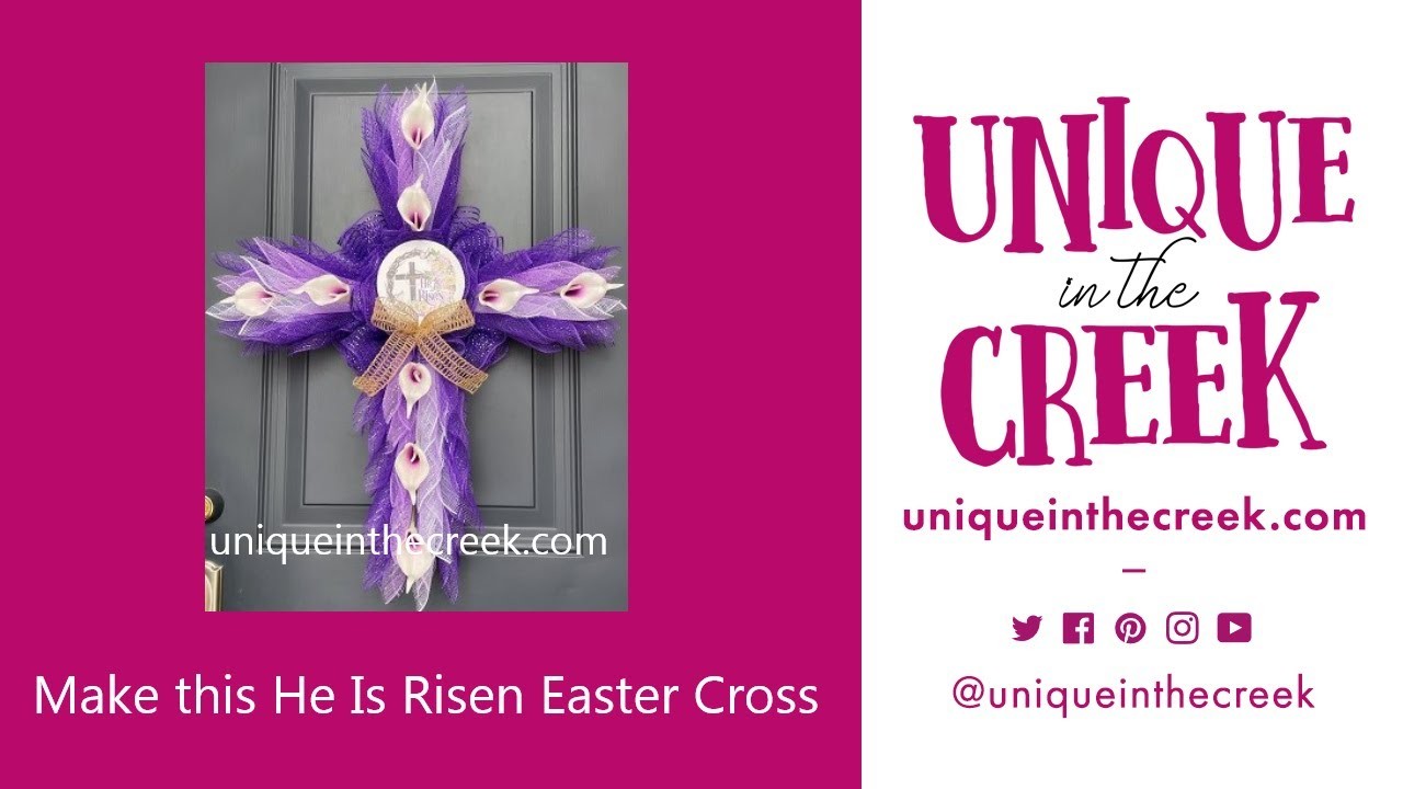 PART I | How to Make an Easter Cross | DIY Easter Wreath | Spring Craft | Cross Wreath Board | LIVE