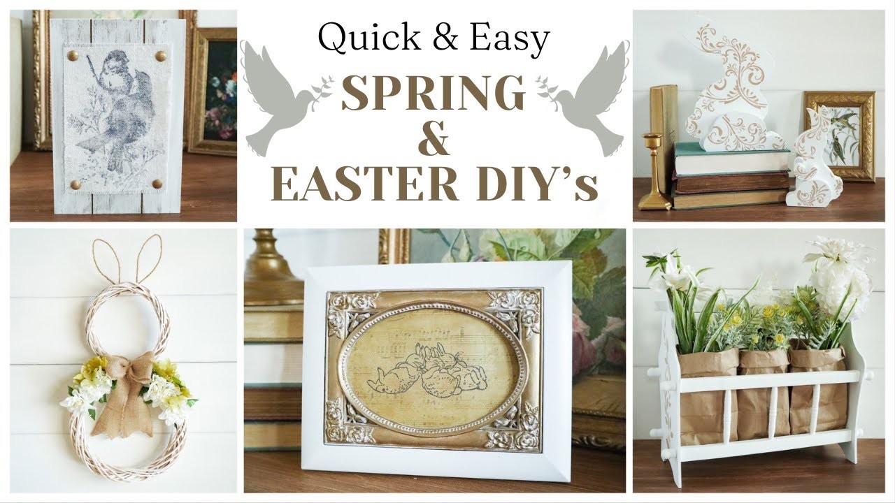 Quick and Easy DIY's for Spring.Easter 2023!