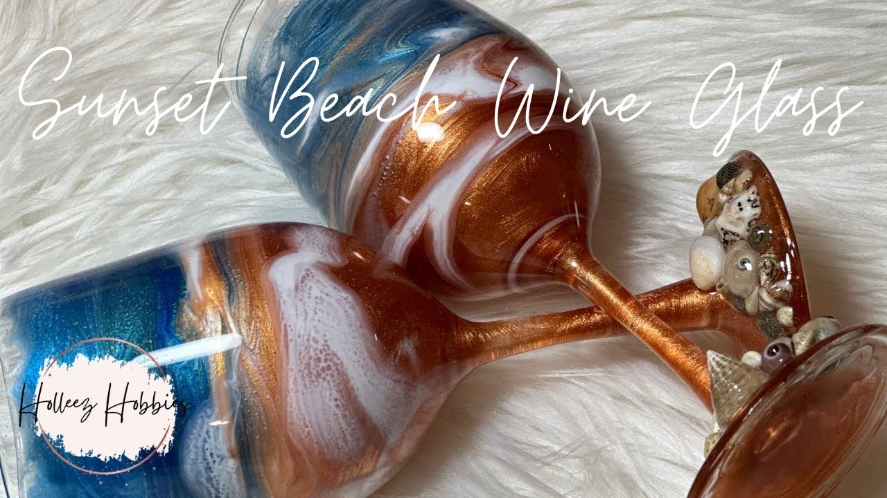 Sunset Beach Wine Glass Tutorial