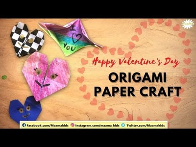 #VALENTINES DAY | PAPER CRAFT IDEA |origami || MAAMA KIDS