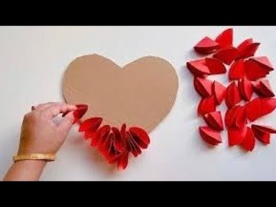 Valentines day special craft.easy paper craft heart ❤️.easy handmade craft.