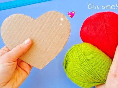 WOW ❤️ The Best Valentine's Day Craft Idea with Wool ???? Super Easy Way to Make It - DIY Woolen Heart