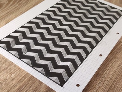 3D optical illusions on paper in an easy way