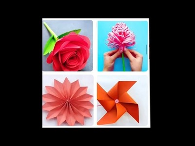 4 IDEAS ???? OF COMPUTER PAPER || MAKE A BEAUTIFUL FLOWERS ???? || STEP BY STEP HANMADE FLOWERS ???? CRAFT