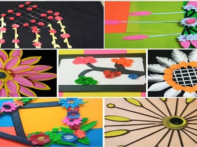 7 Easy and Quick Paper Wall Hanging Ideas A4 size Wall decor Cardboard Reuse. Room Decor Ideas