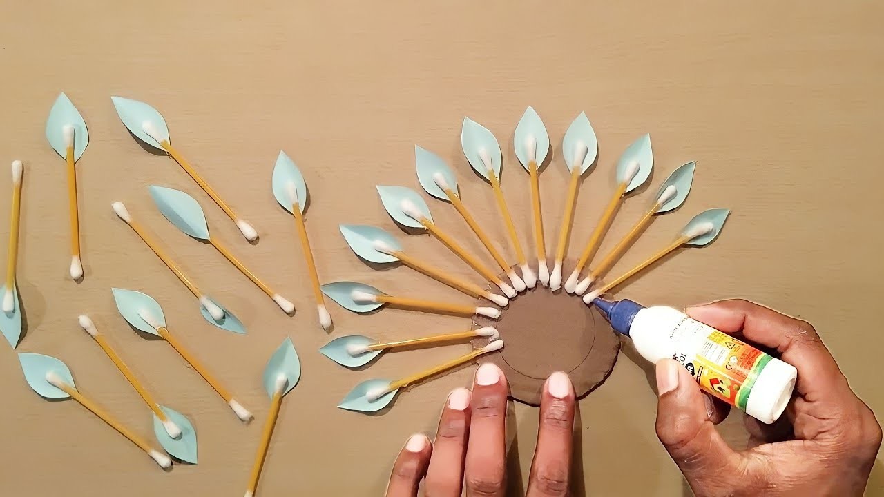 Beautiful Paper Flower WallHanging. Paper Craft For HomeDecoration. Sunflower Wallhanging