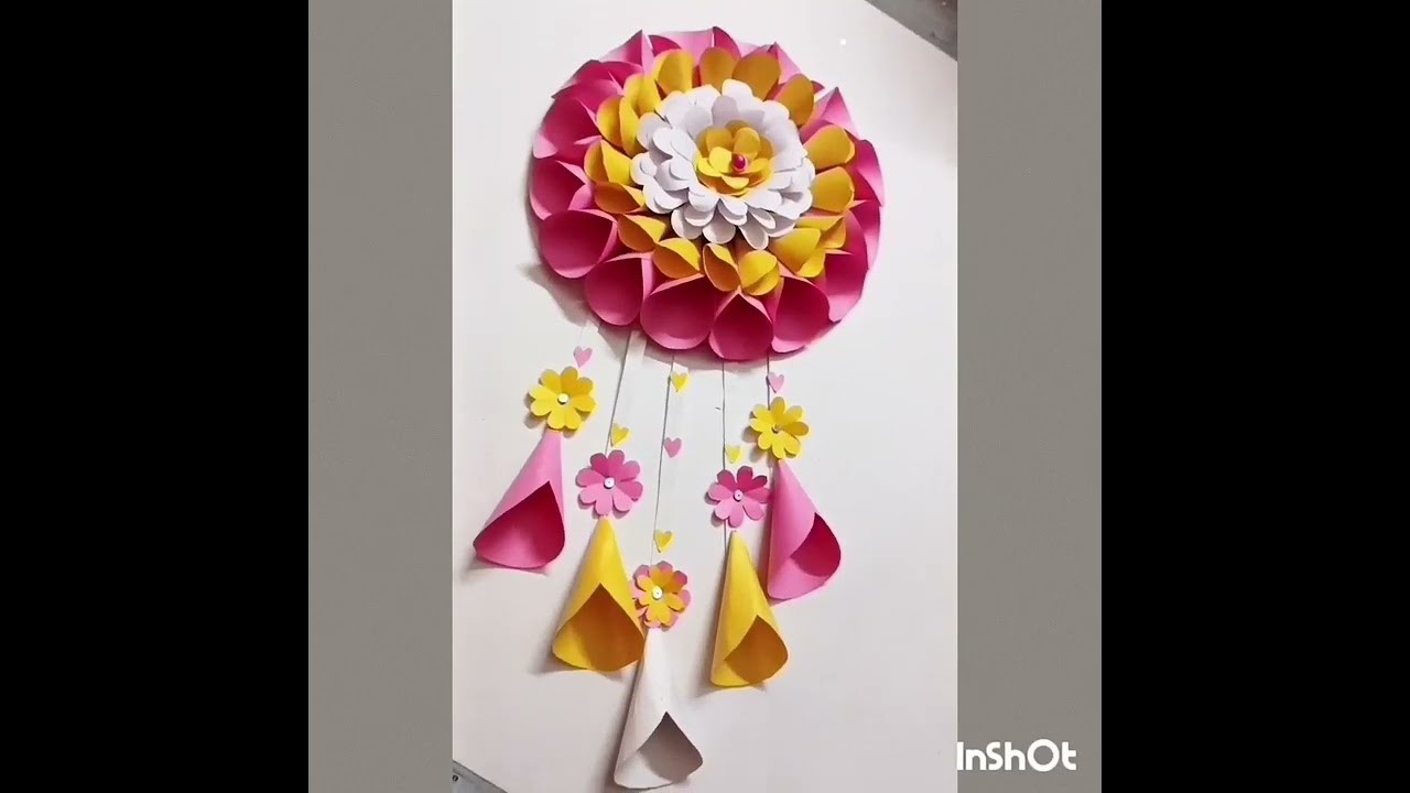 Beautiful Wall Hanging Craft Idea Wallmate Craft With Paper Beautiful