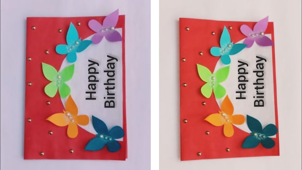 Birthday card ideas. handmade paper craft. birthday card.paper craft ideas. .